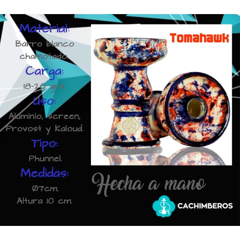 CAZOLETA CACHIMBEROS TOMAHAWK  07*10CM CARGA 16-17GR