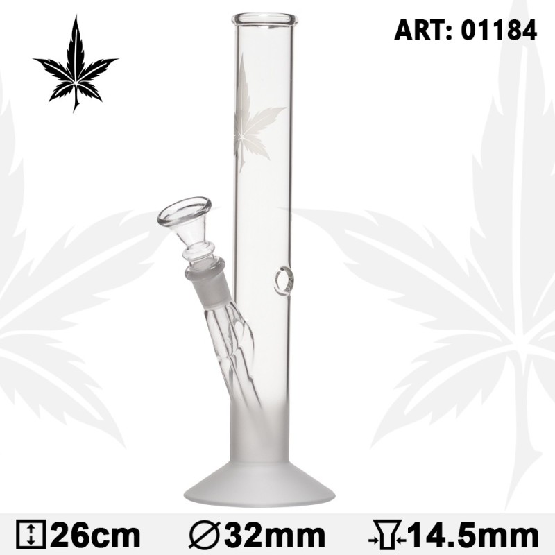 BONG CRISTAL SAND LEAF 26CM