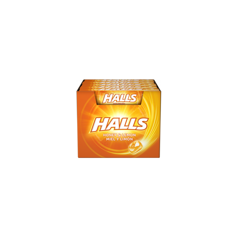 HALLS S/A MIEL-LIMON  20UD