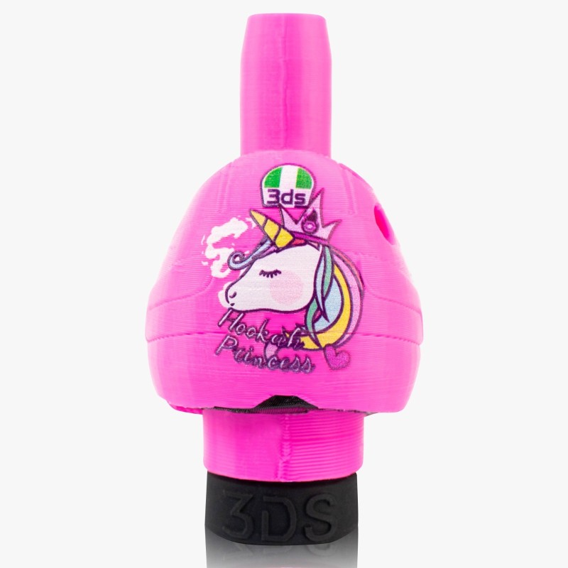 BOQUILLA 3D SHISHA CASCO ROSA