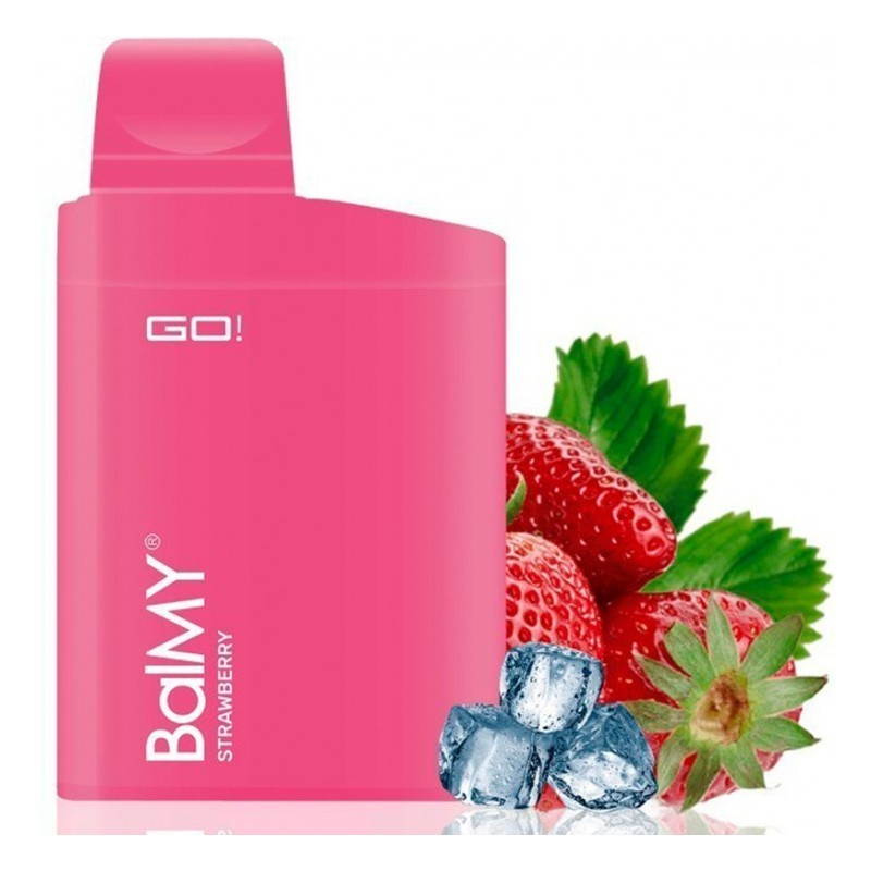 VAPER DESECHABLE BALMY GO 20MG STRAWBERRY (FRESA)