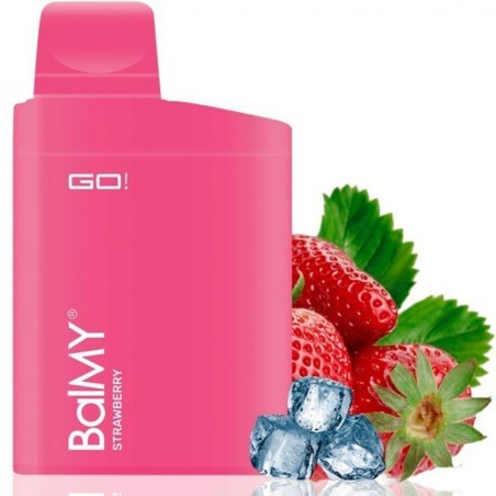 VAPER DESECHABLE BALMY GO 20MG STRAWBERRY (FRESA)