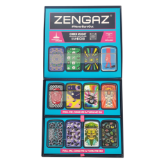 EXP CUBE DISPLAY  MIX 48 ENCENDEDORES JET ZENGAZ RECARGABLE (SERIE 11)