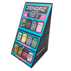 EXP CUBE DISPLAY  MIX 48 ENCENDEDORES JET ZENGAZ RECARGABLE (SERIE 13)