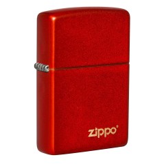 ZIPPO AW23 METALLIC RED LOGO DESIGN 