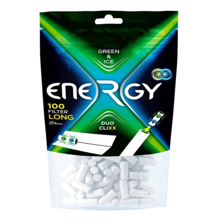 EXP 10 BOLSAS FILTROS CAPSULA ENERGY DUO CLIXX GREEN (6MM)