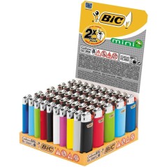 ENCENDEDOR MINI BIC J25 COLORES (50)