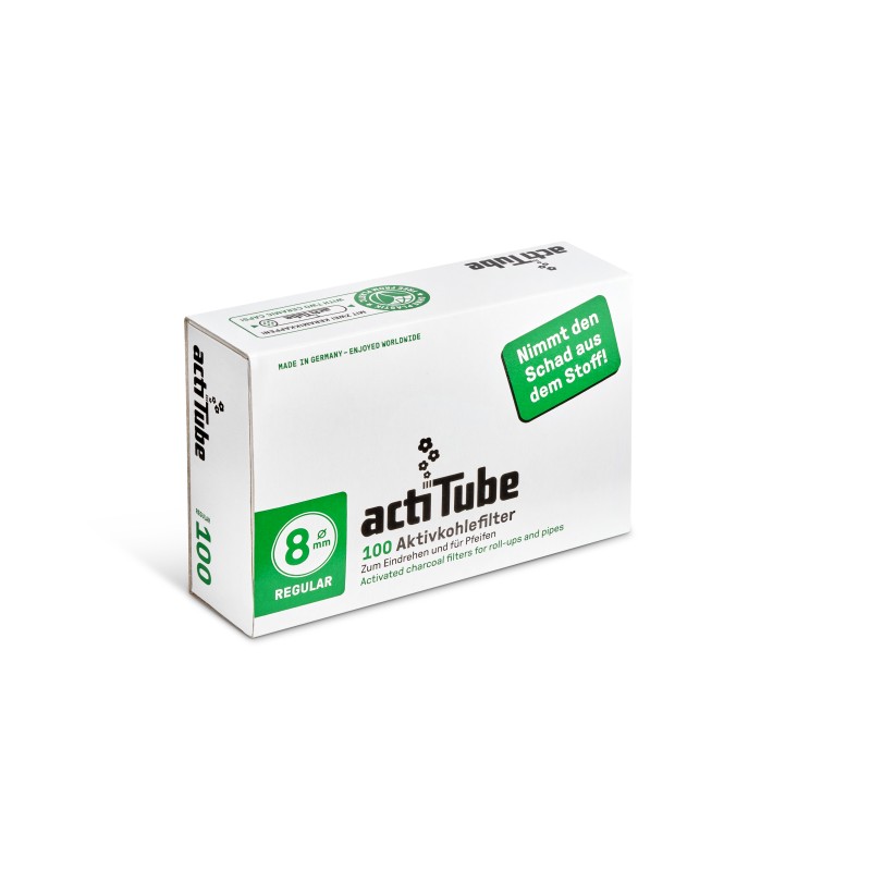 FILTROS ACTITUBE REGULAR (8MM) (10 PACKS x 100 FILTROS)