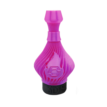 BOQUILLA SHISHA 3D TWISTER ROSA