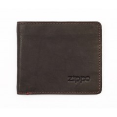 BILLETERO TARJETERO PIEL ZIPPO HOMBRE MOCCA