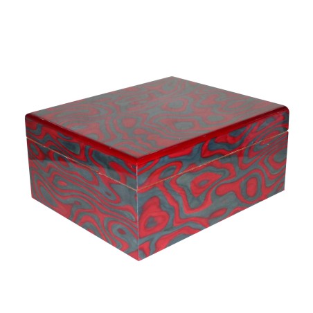 HUMIDOR COLTON BRITANIA 25 PUROS VERDE/ROJO