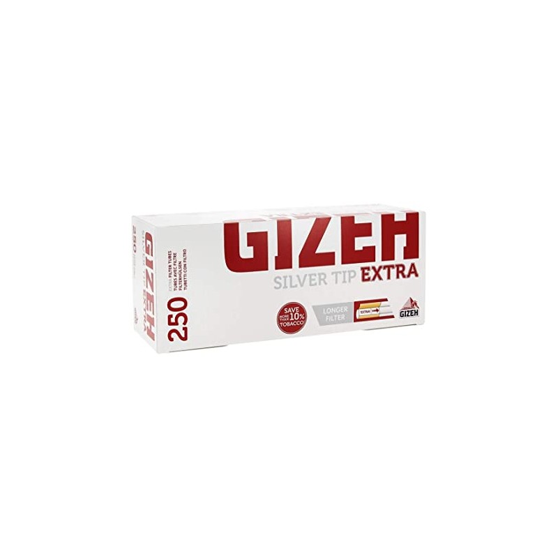 TUBOS GIZEH SILVER TIP 250 EXTRA (1X4)