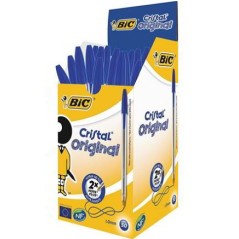 CAJA 50 BOLIGRAFOS BIC CRISTAL OR. AZUL