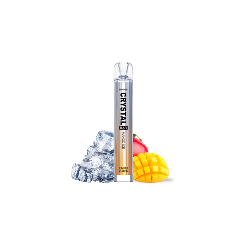 PACK 10 VAPER DESECHABLE SKE CRYSTAL BAR MANGO ICE 20MG (MANGO)