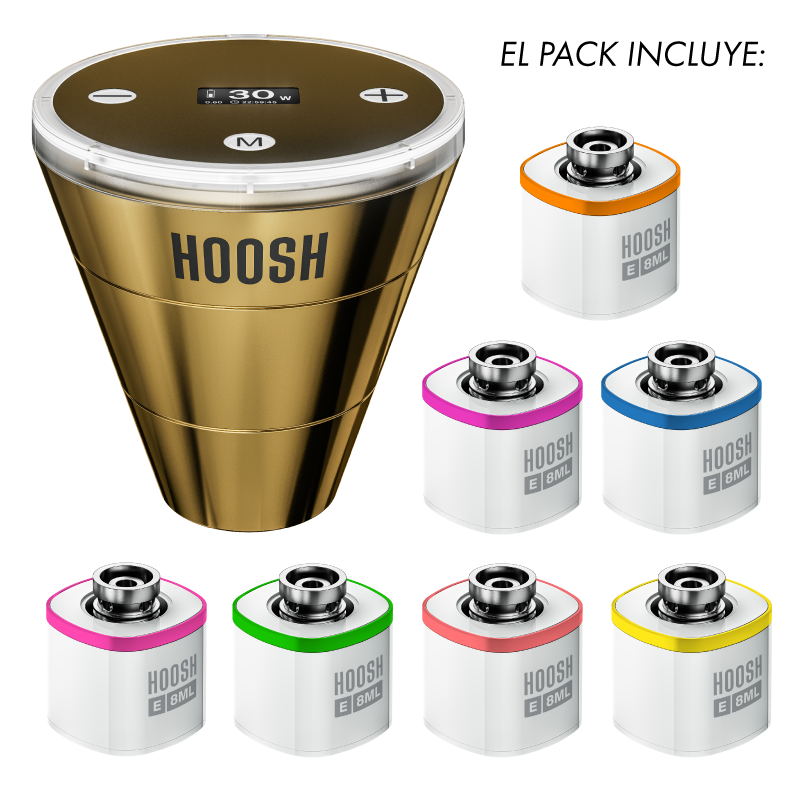 PACK HOOSH CAZOLETA GOLD + 7 PODS