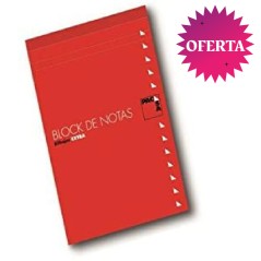 PACK 10 BLOCK DE NOTAS 80H 60GR SIN RAYAR 15.5x10. (5CM)