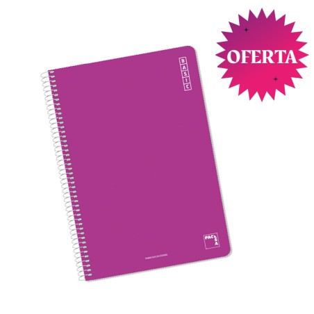 PACK 10 CUADERNO ESPIRAL Fº 80HOJAS