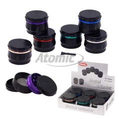 EXP 6 GRINDER ATOMIC RING NEGRO MATE 4.3CM 4 PCS