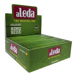 PAPEL ALEDA TRANS VERDE  KING SIZE (110MM x 35MM) (20)