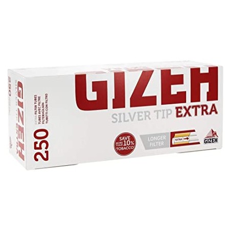 TUBOS GIZEH SILVER TIP 250 EXTRA (1X4)