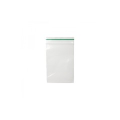 PACK 100 BOLSAS ZIP HERMETICAS 70X100 MM  - 0,06MM LINEA VERDE 