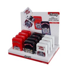 ENC GASOLINA CHAMP EVIL WP FLINT LIGHTER DL-12 (3 COLORES)