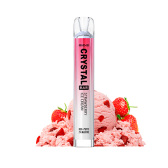 PACK 10 VAPER DESECHABLE SKE CRYSTAL BAR STRAWBERRY ICE CREAM 20MG (HELADO DE FRESA)