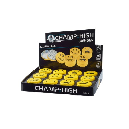 EXP 12 GRINDER METAL CHAMP HIGH YELLOW FACE 40MM (3 PCS)