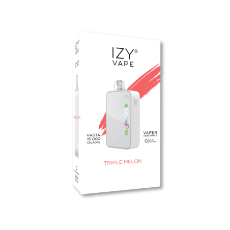 PACK 5 VAPERS IZY PRO MAX 15K 0MG TRIPLE MELON (TRIPLE MELÓN)