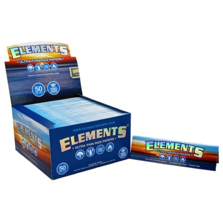 PAPEL ELEMENTS KING SIZE WIDE BLUE (50)