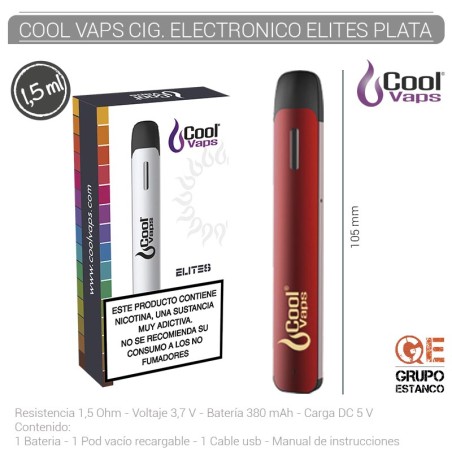 COOLVAPS POD  ELITES TDP2 ROJO