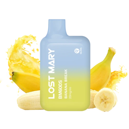 PACK 10 VAPER DESECHABLE LOST MARY BANANA BREAK 20MG (PLÁTANO CREMOSO)