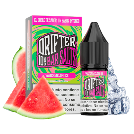 LÍQUIDO DRIFTER BAR SALTS WATERMELON ICE (SANDÍA) 10MG 10ML