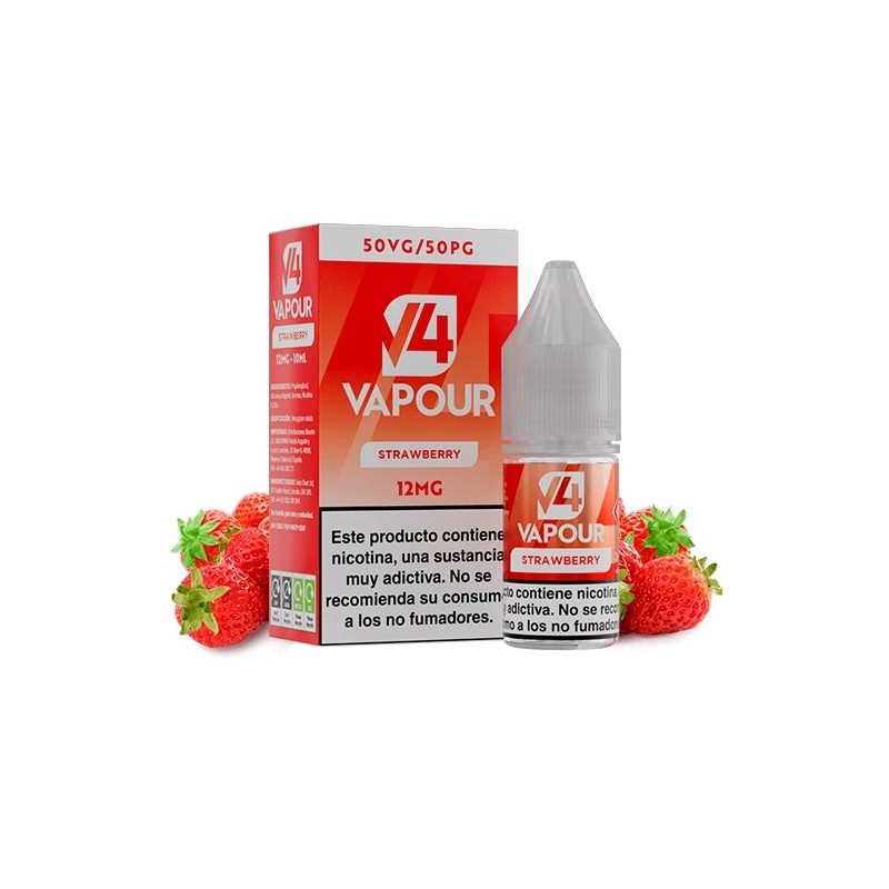 PACK 5 LÍQUIDO V4 STRAWBERRY 12MG 10ML (FRESA)