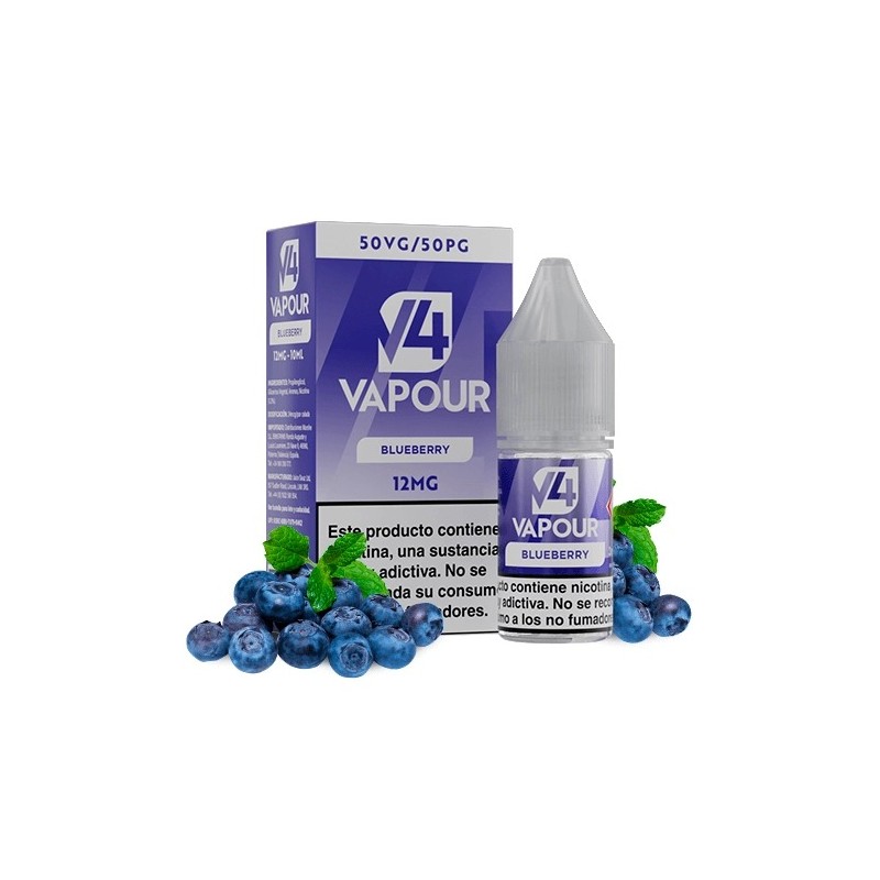 PACK 5 LÍQUIDO V4 BLUEBERRY 12MG 10ML (ARÁNDANOS)