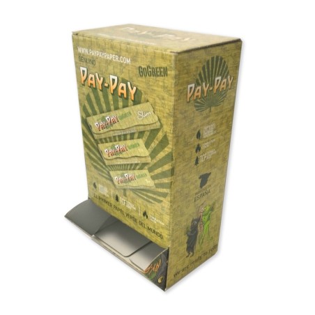 EXPOSITOR PAY-PAY GO GREEN + 100 LIBRITOS PAY-PAY GO GREEN 70MM