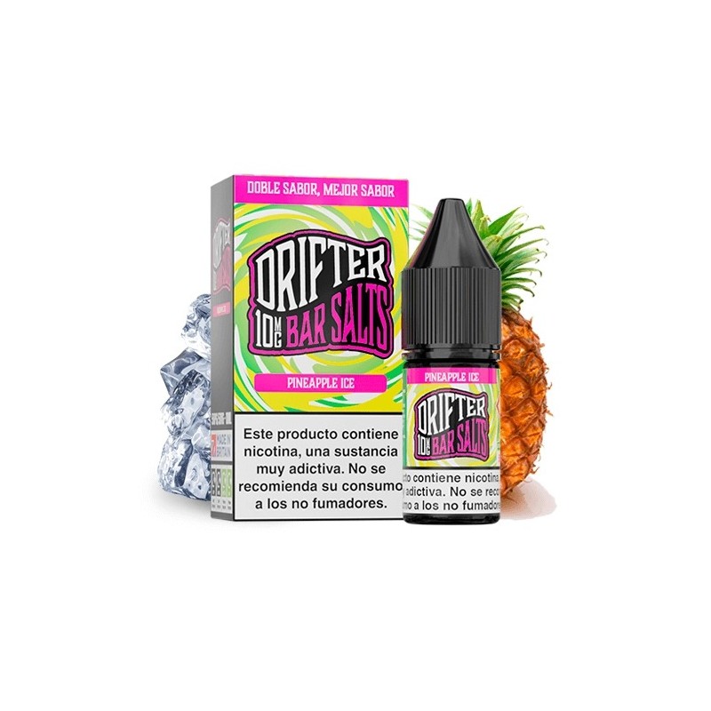 LÍQUIDO DRIFTER BAR SALTS PINEAPPLE ICE (PIÑA) 10MG 10ML