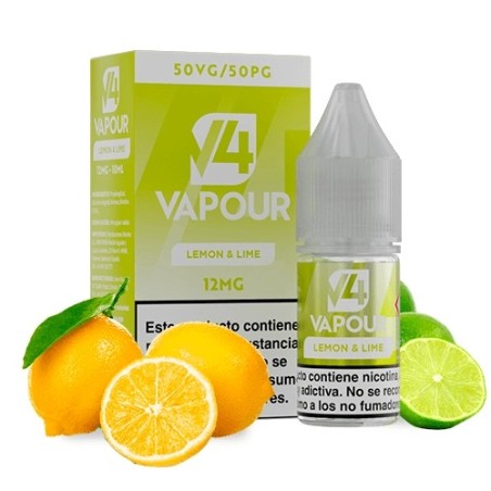 PACK 5 LÍQUIDO V4 LEMON LIME 12MG 10ML (LIMA LIMÓN)