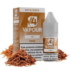 PACK 5 LÍQUIDO V4 USA MIX 12MG 10ML (TABACO RUBIO)