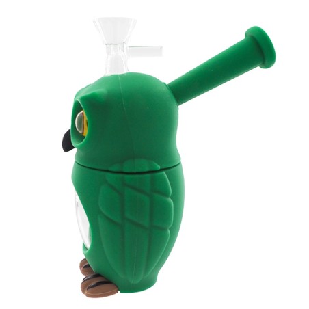 BONG BUHO SILICONA GREEN (16CM)