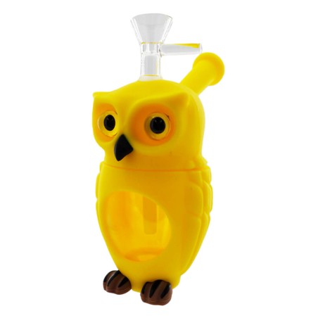 BONG BUHO SILICONA YELLOW (16CM)