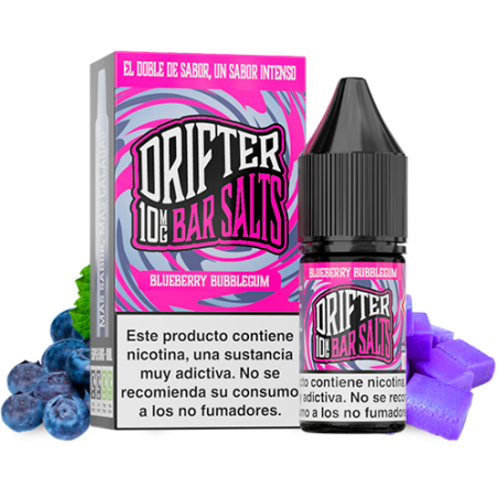 LÍQUIDO DRIFTER BAR SALTS BLUEBERRY BUBBLEGUM (ARÁNDANOS Y CHICLE) 10MG 10ML