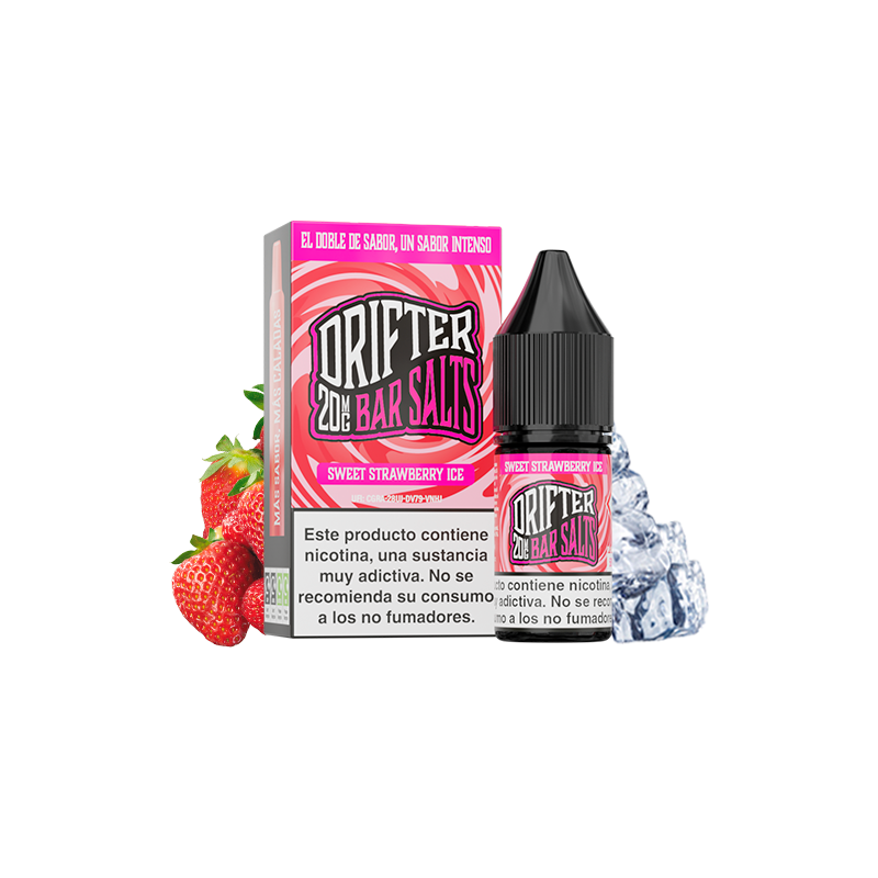 LÍQUIDO DRIFTER BAR SALTS STRAWBERRY ICE (FRESA) 20MG 10ML