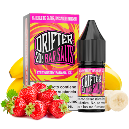 LÍQUIDO DRIFTER BAR SALTS STRAWBERRY BANANA ICE (FRESA Y PLÁTANO) 20MG 10ML