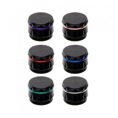 EXP 6 GRINDER ATOMIC RING NEGRO MATE 4.3CM 4 PCS