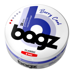 PACK 5 BOTES BAGZ BERRY COOL 8MG (CLASSIC)