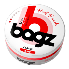 PACK 5 BOTES BAGZ FRUIT PUNCH 8MG (CLASSIC)