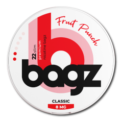 PACK 5 BOTES BAGZ FRUIT PUNCH 8MG (CLASSIC)