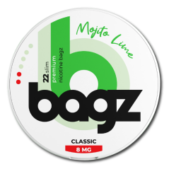 PACK 5 BOTES BAGZ MOJITO LIMA 8MG (CLASSIC)