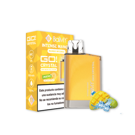 VAPER DESECHABLE BALMY GO CRYSTAL 20MG TRIPLE MANGO (MANGO INTENSO)